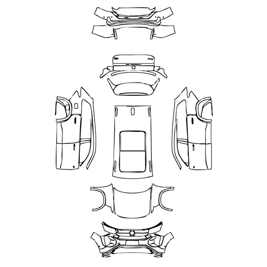 Pre-Cut PPF Volkswagen Teramont Pro R-Line 2025 - PPF-Kits
