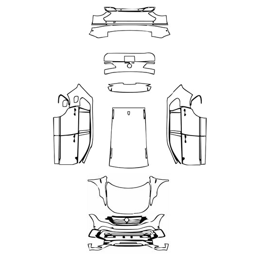 Pre-Cut PPF Volkswagen Tiguan (EU) R-Line 2023 - PPF-Kits