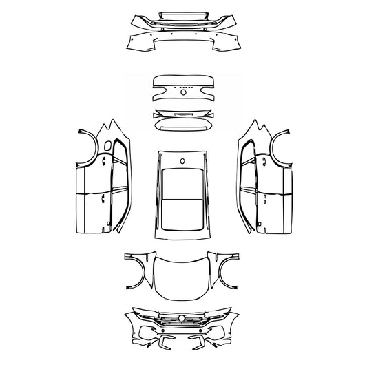 Pre-Cut PPF Volkswagen Touareg R-Line 2019 - PPF-Kits