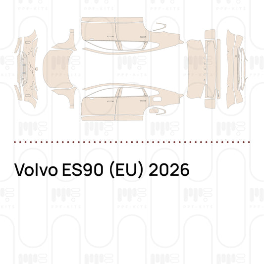 Forskåret PPF-lakbeskyttelsesfilm Volvo ES90 (EU) 2026