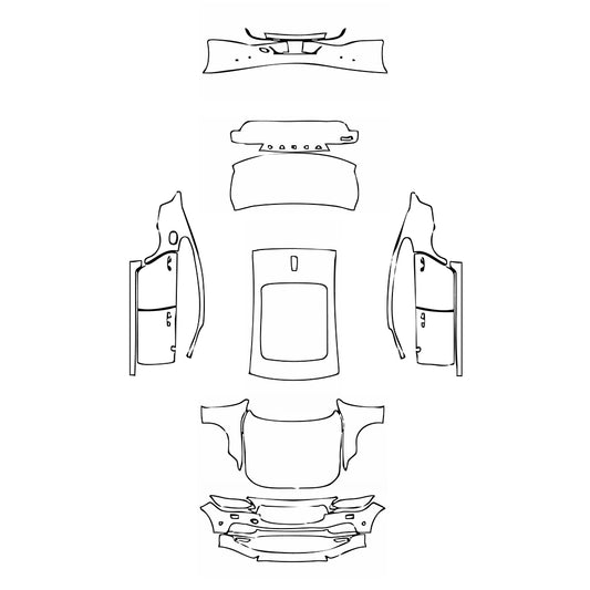 Pre-Cut PPF Volvo S90 Extended Wheelbase Momentum 2019 - PPF-Kits