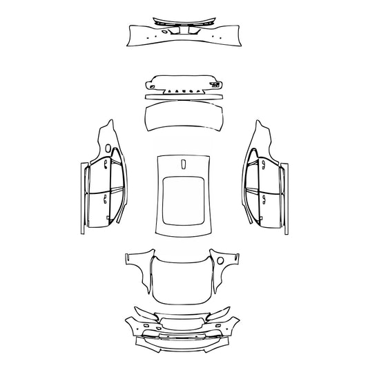 Pre-Cut PPF Volvo S90 Recharge Extended Wheelbase Inscription 2024 - PPF-Kits