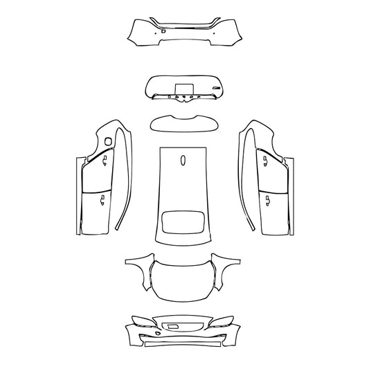 Pre-Cut PPF Volvo V60 Momentum 2018 - PPF-Kits
