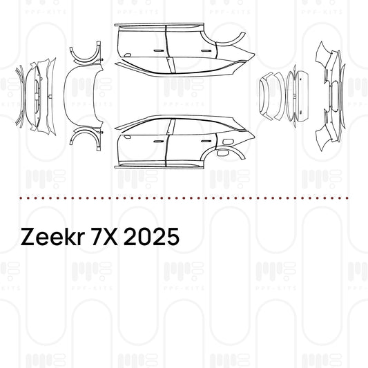 Pre-Cut PPF Zeekr 7X 2025