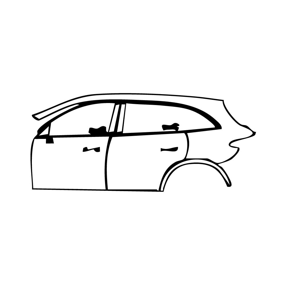 Pre-Cut PPF Mercedes-Benz GLC SUV Extended Wheelbase (GLC L) Base 2024 - PPF-Kits