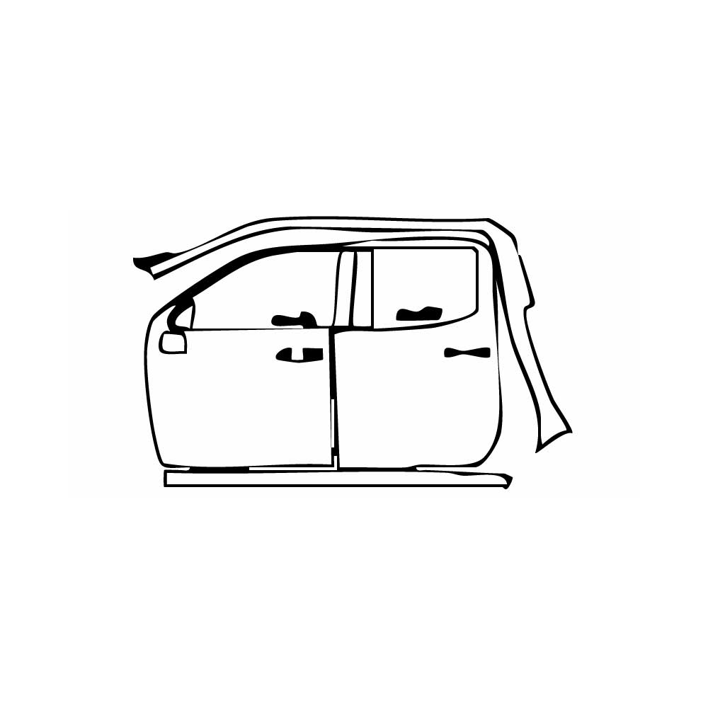 Pre-Cut PPF GMC Sierra 1500 Crew Cab SLT 2024 - PPF-Kits