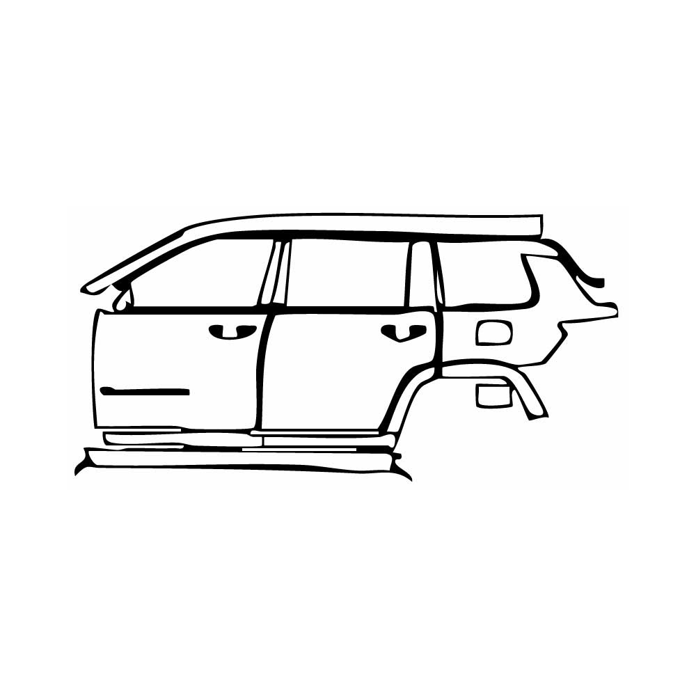 Pre-Cut PPF JEEP Grand Cherokee Grand Cherokee L (3-row) Overland 2024 - PPF-Kits