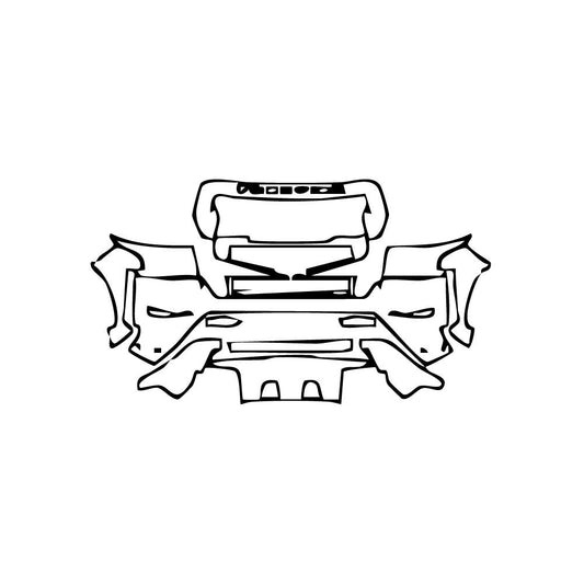 Pre-Cut PPF Nissan Frontier Crew Cab Pro-X 2024 - PPF-Kits