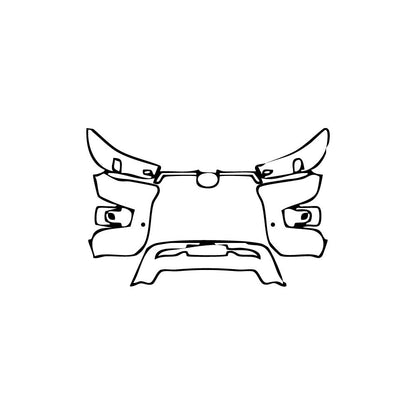 Pre-Cut PPF Toyota Hilux (EU) Double Cab Invincible X 2021 - PPF-Kits