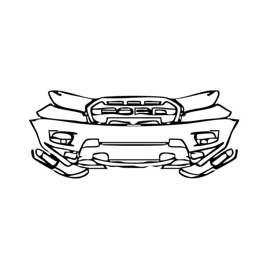 Pre-Cut PPF Ford Ranger (EU) Raptor 2019 - PPF-Kits