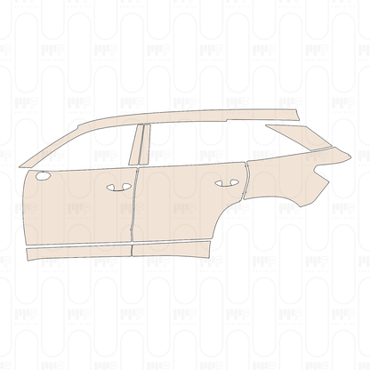 (left) Door+Side Skirt+Rear Fender