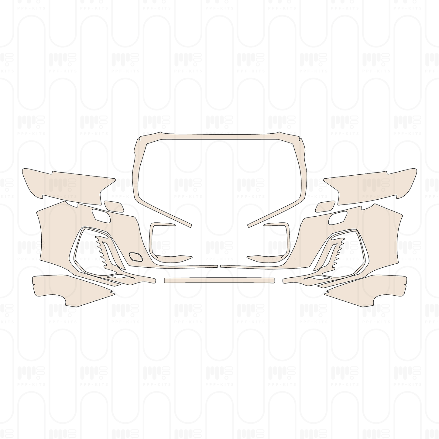 Bumper+Headlamp with headlamp washing