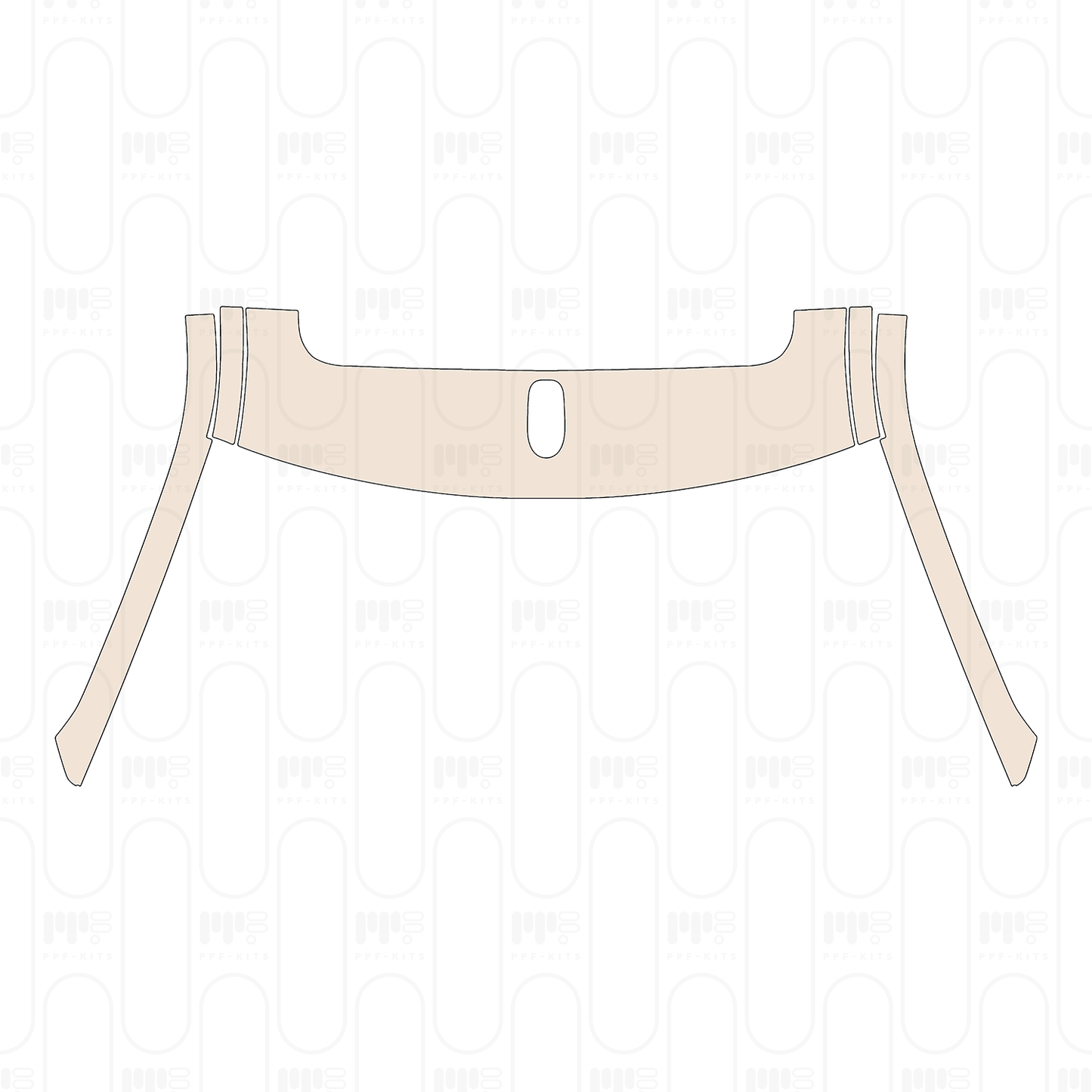A-Pillar+Roof (front) with Antenna hole, with sunroof