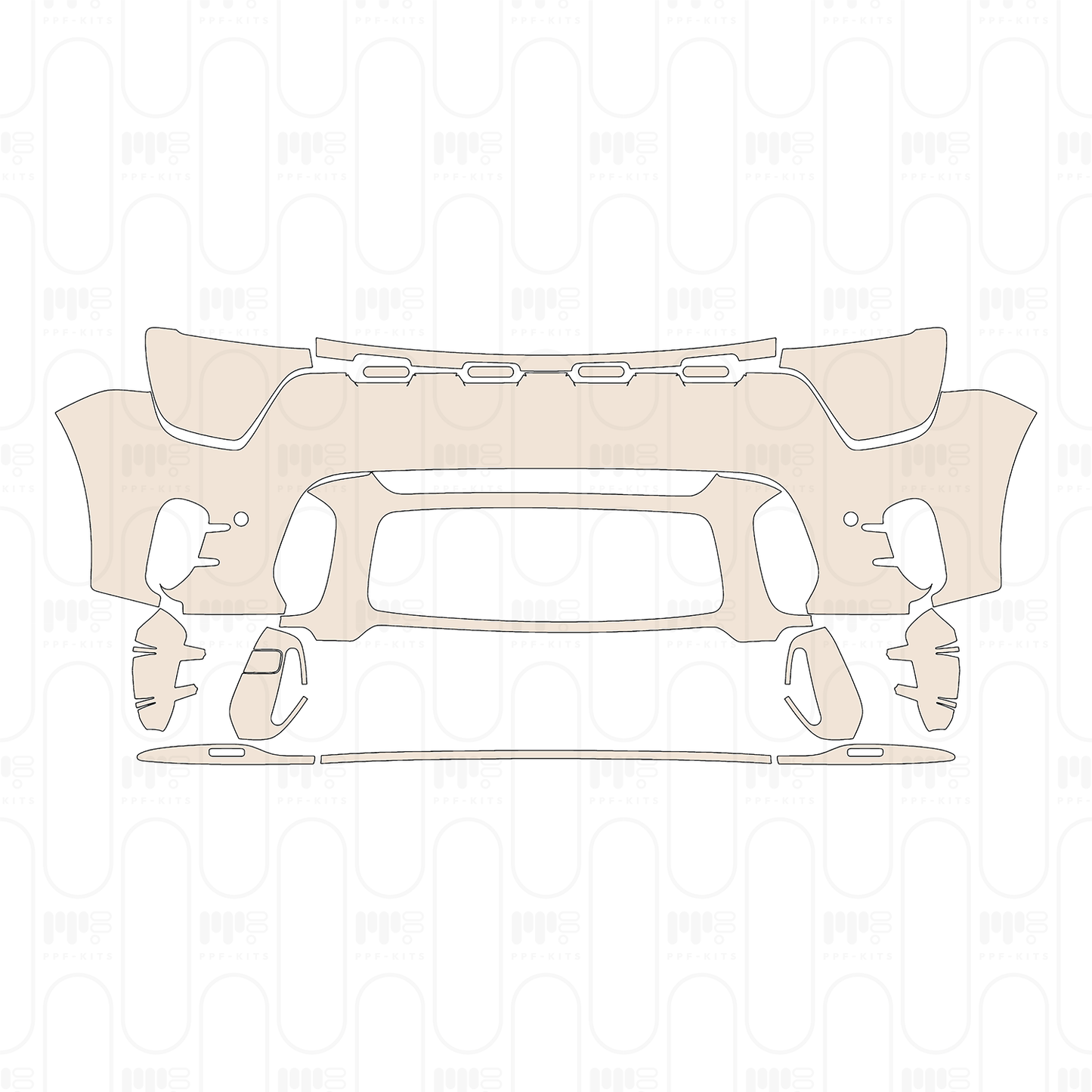 Bumper+Headlamp with 2 PDC (Parking Sensors)