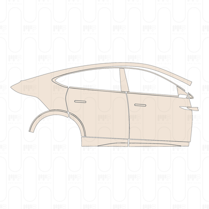 (right) Door+Side Skirt+Rear Fender