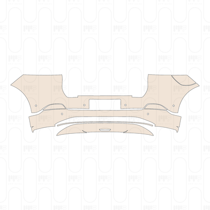 Rear Bumper with 6 PDC (Parking Sensors)