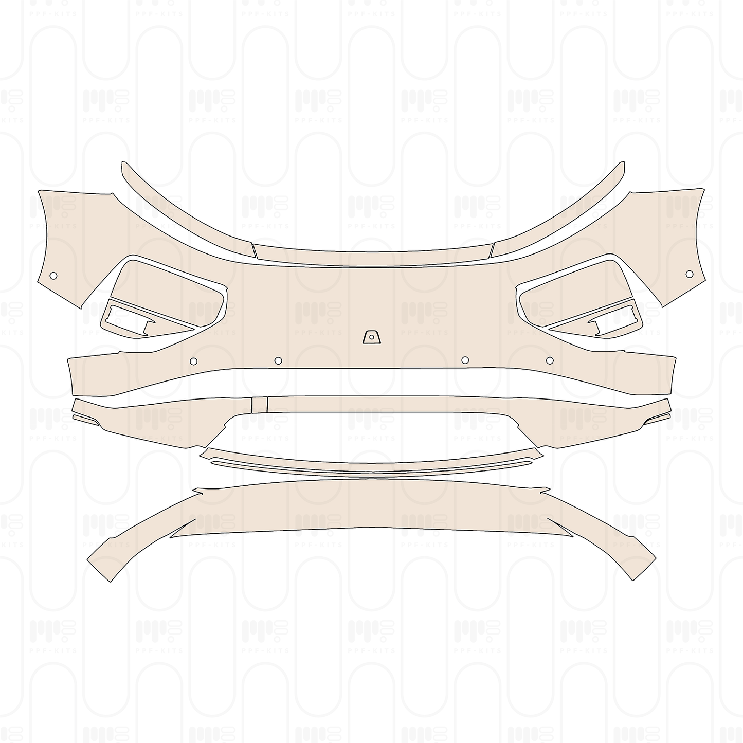 Bumper+Headlamp with 6 PDC (Parking Sensors)