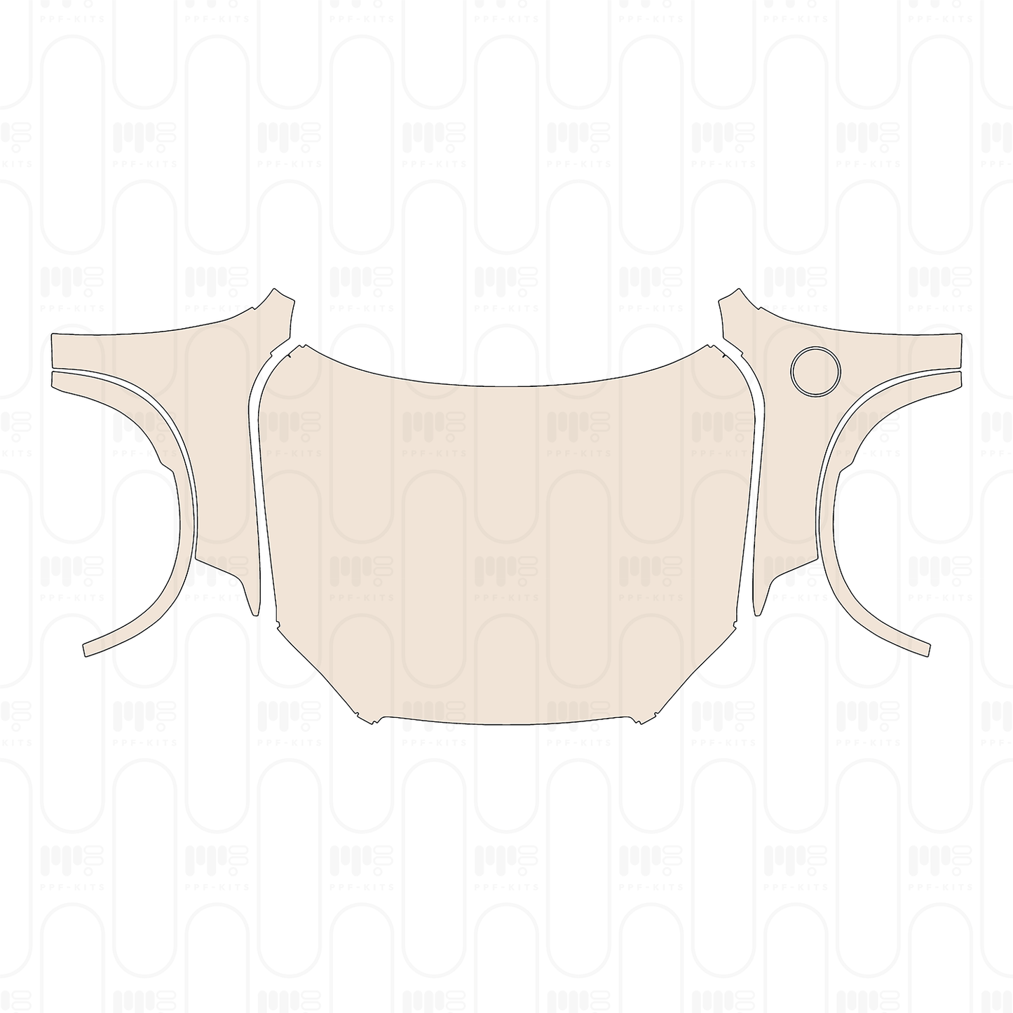 Hood+Fender for T8 Hybrid