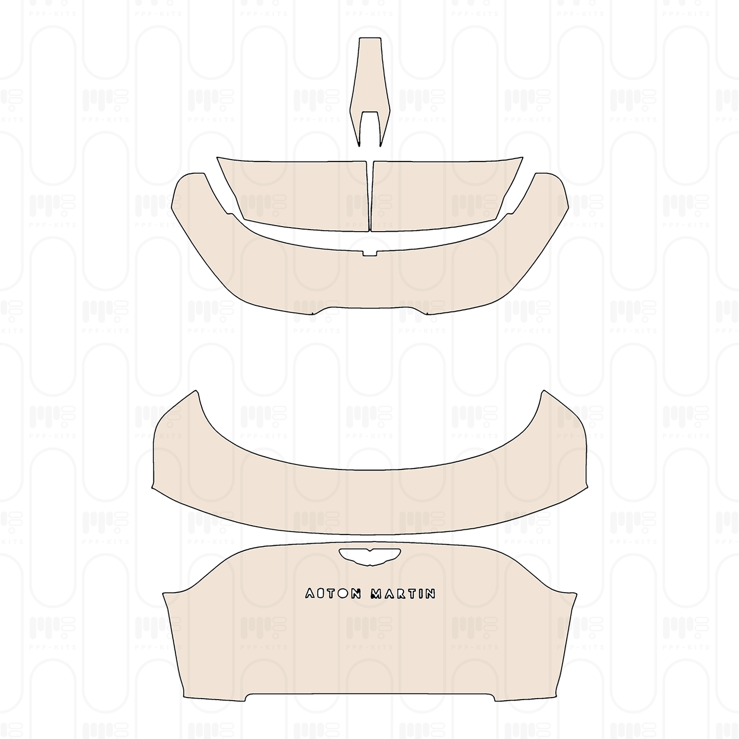 Trunk Lid with "ASTON MARTIN" Emblem