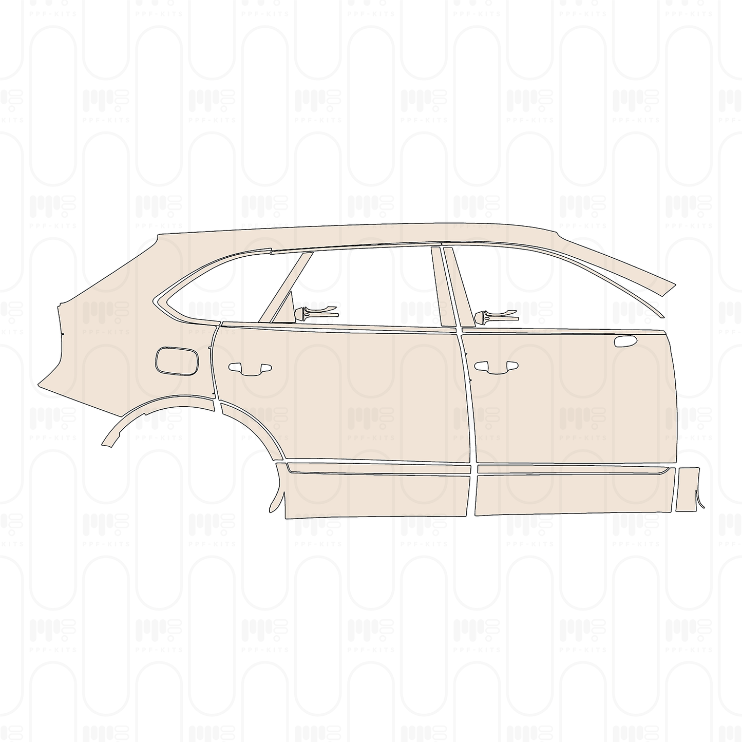 Pre-Cut PPF Bentley Bentayga Extended Wheelbase Base 2025
