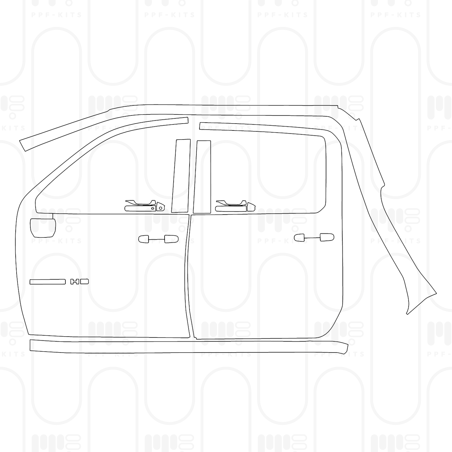 Pre-Cut PPF Chevrolet Silverado HD 2500 HD Custom 2025