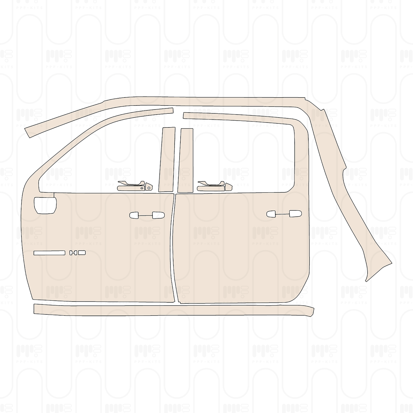 Pre-Cut PPF Chevrolet Silverado HD 2500 HD LTZ 2025