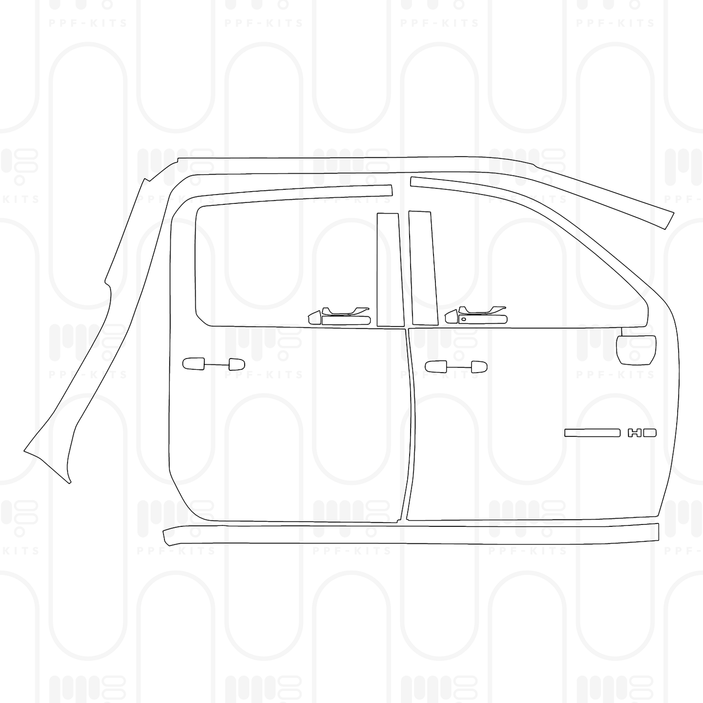 Pre-Cut PPF Chevrolet Silverado HD 2500 HD Custom 2025