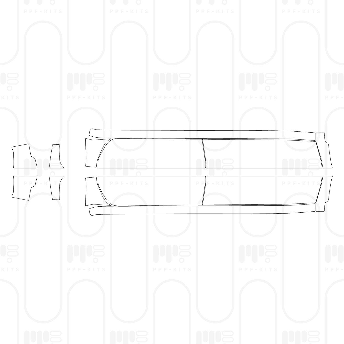 Pre-Cut PPF Chevrolet Silverado HD 2500 HD Custom 2025