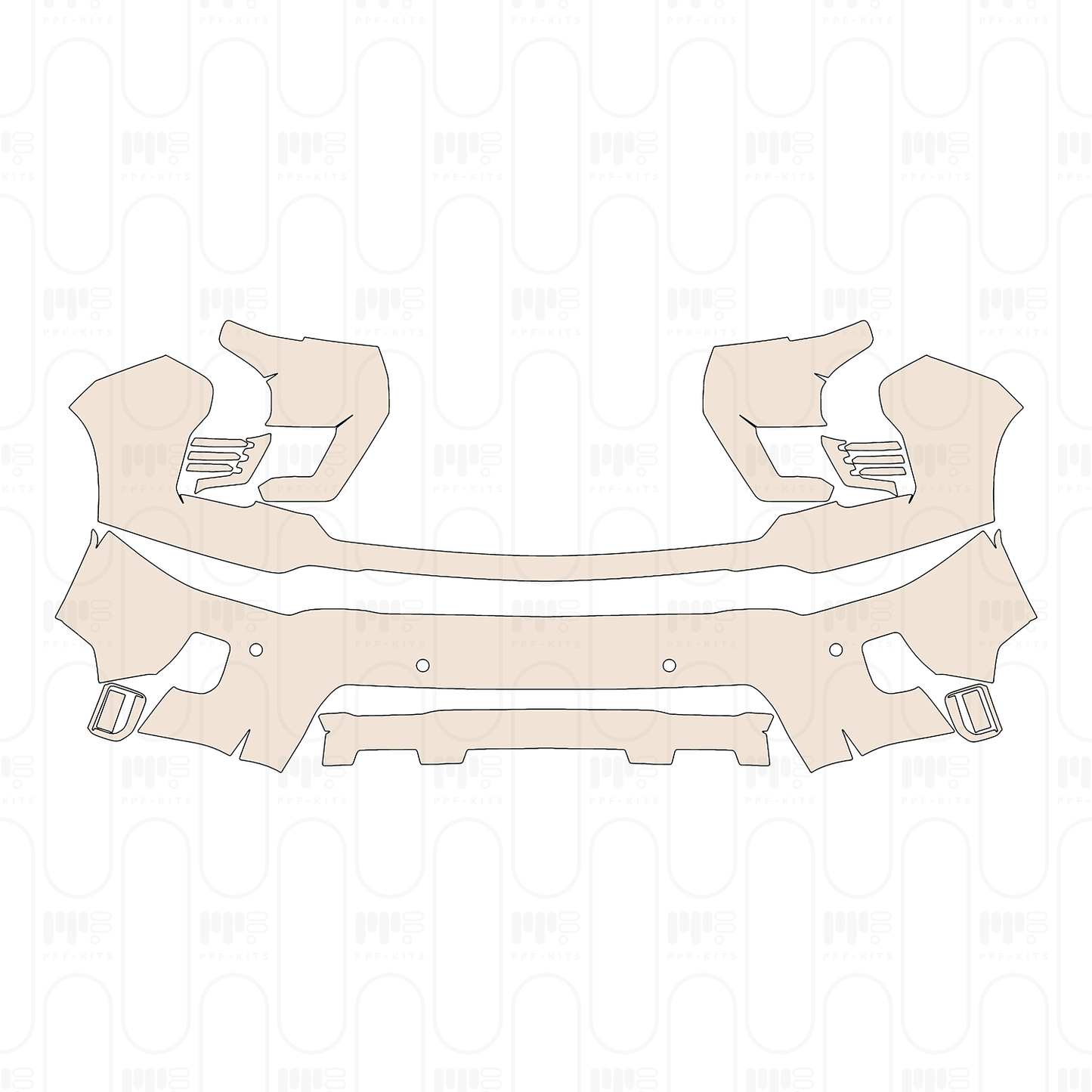 Pre-Cut PPF Chevrolet Silverado HD 2500 HD ZR2 2025