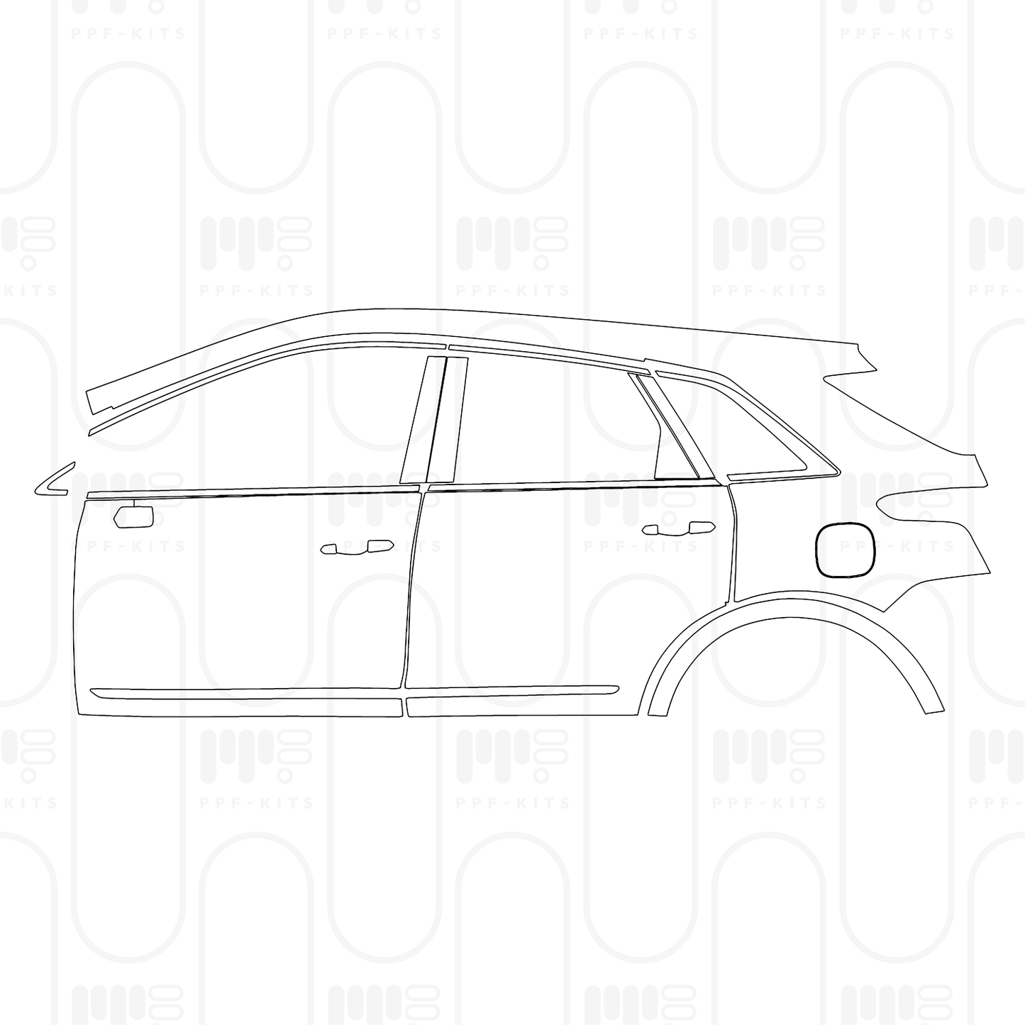 Pre-Cut PPF Cadillac XT5 (US) 2026