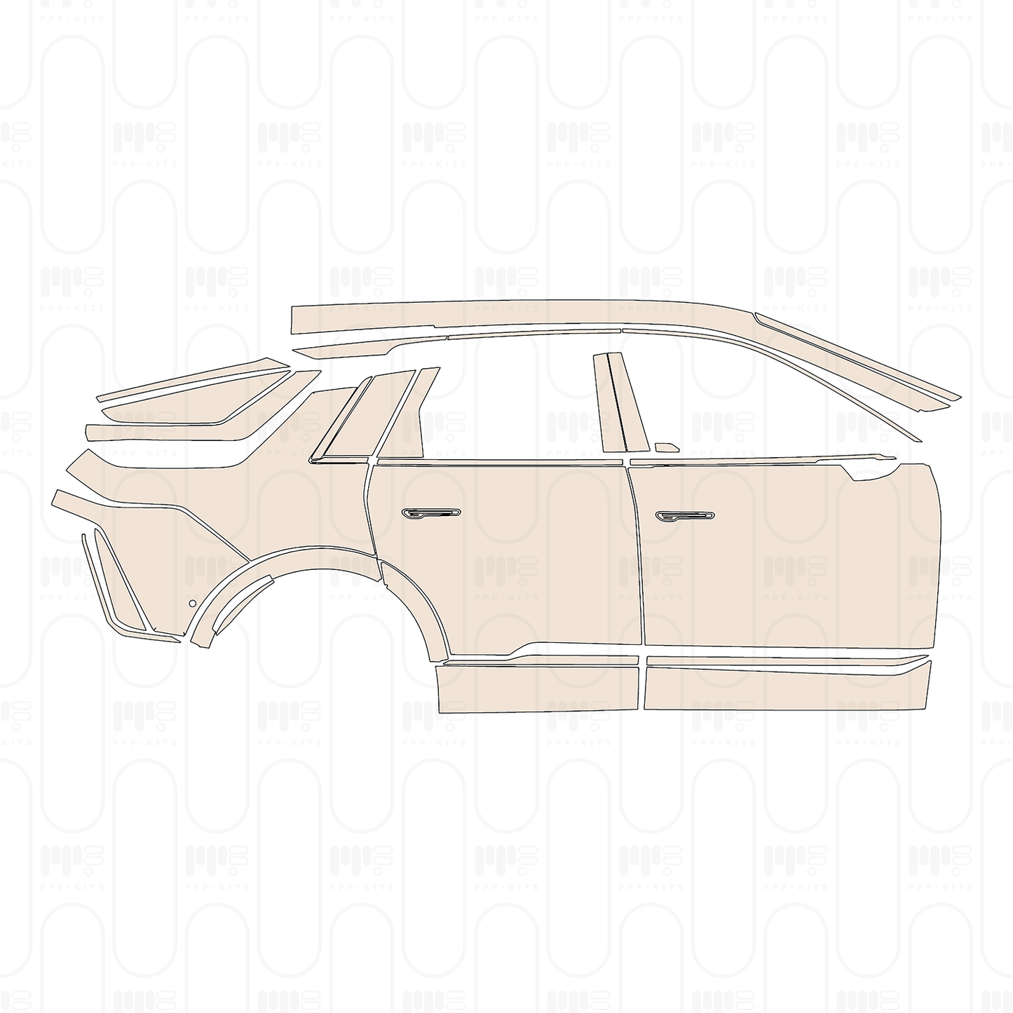 Pre-Cut PPF Cadillac LYRIQ 2025
