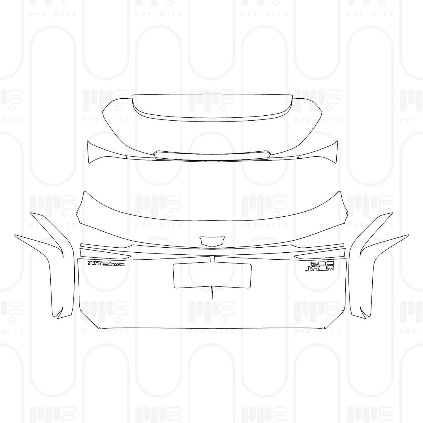 Pre-Cut PPF Cadillac XT5 (CN) 2026
