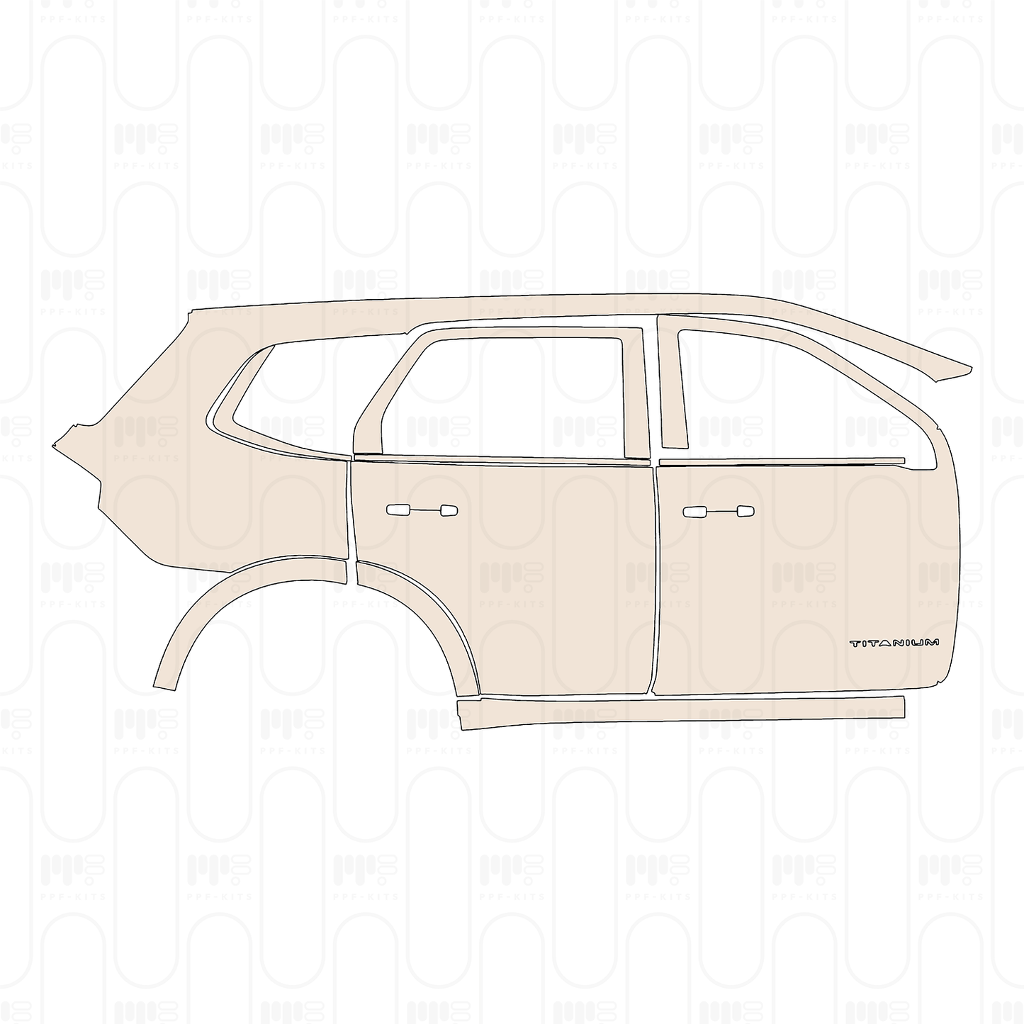 Pre-Cut PPF Ford Everest Titanium 2025