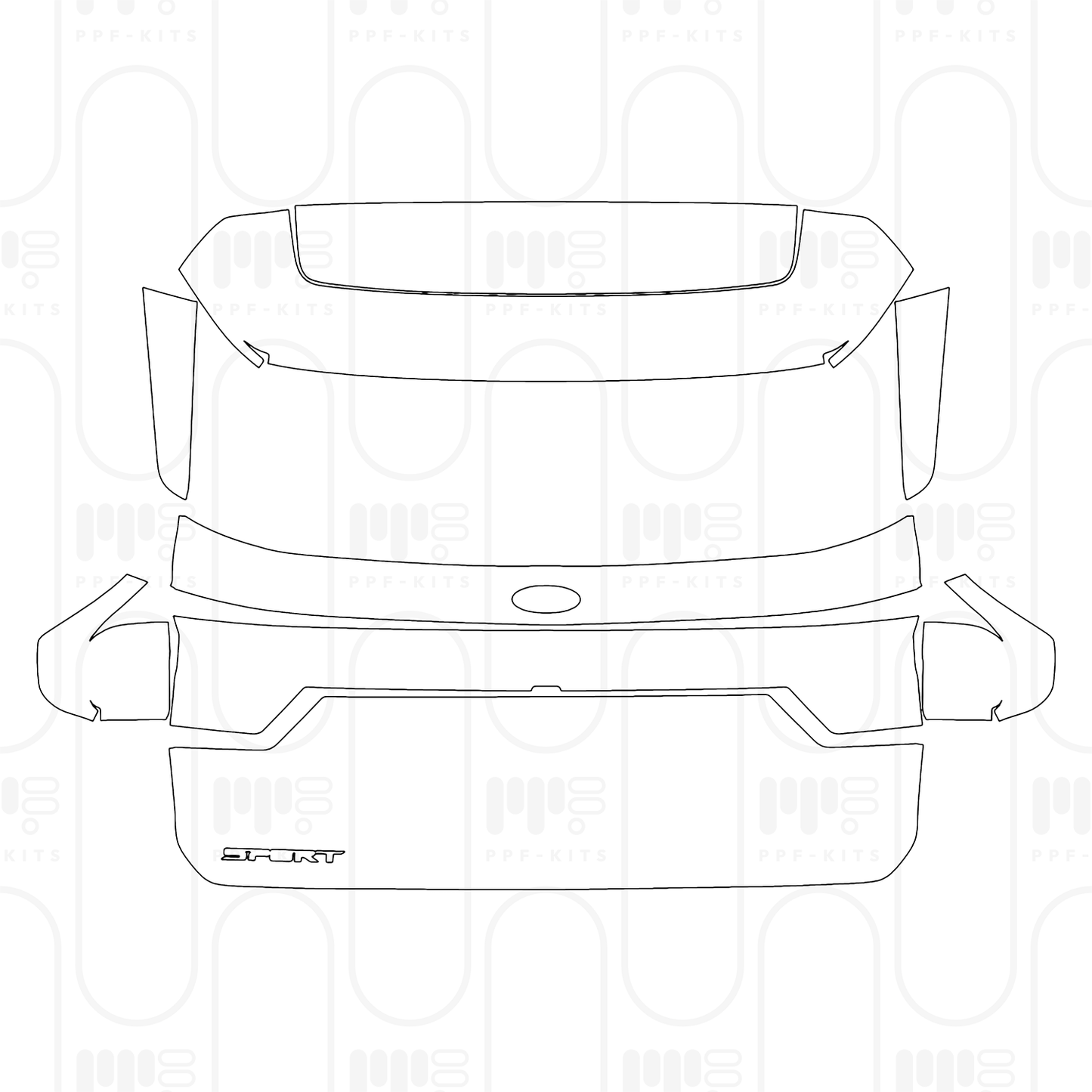 Pre-Cut PPF Ford Everest Sport 2025