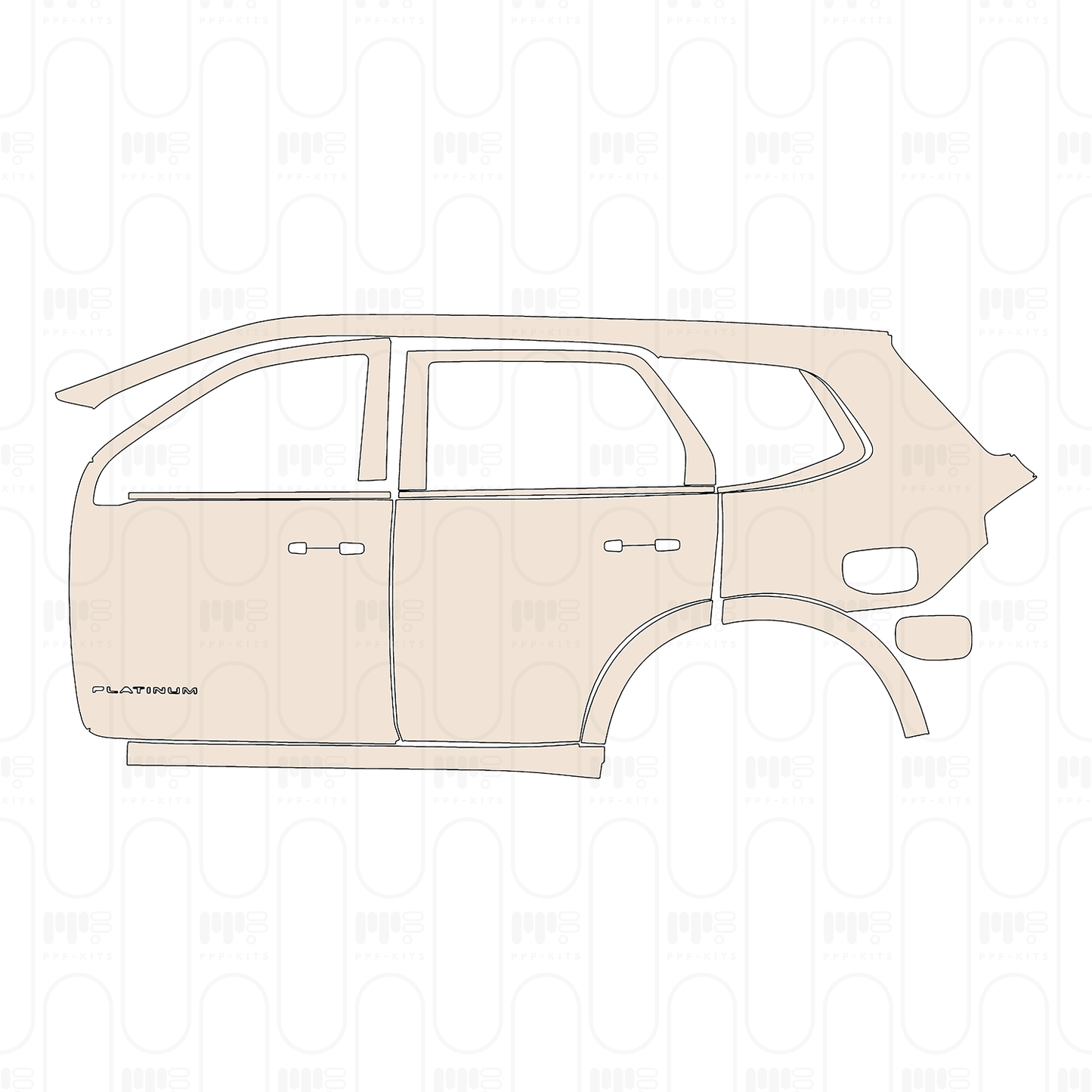 Pre-Cut PPF Ford Everest Platinum 2025