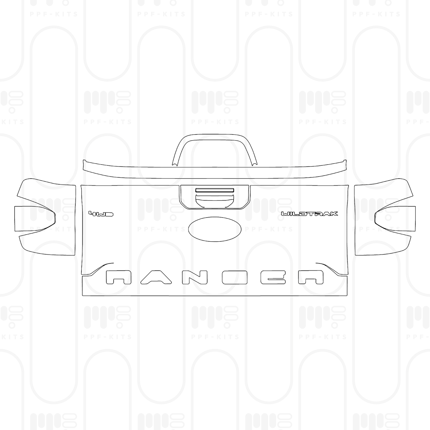 Pre-Cut PPF Ford Ranger (EU) Wildtrak 2025