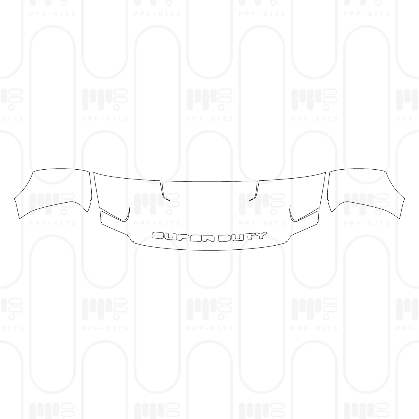 Pre-Cut PPF Ford Super Duty F-350 Crew Cab XLT 2025