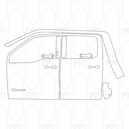Pre-Cut PPF Ford Super Duty F-350 Crew Cab XLT 2025