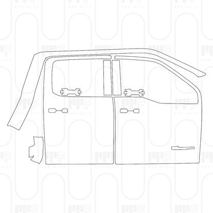 Pre-Cut PPF Ford Super Duty F-350 Crew Cab XLT 2025