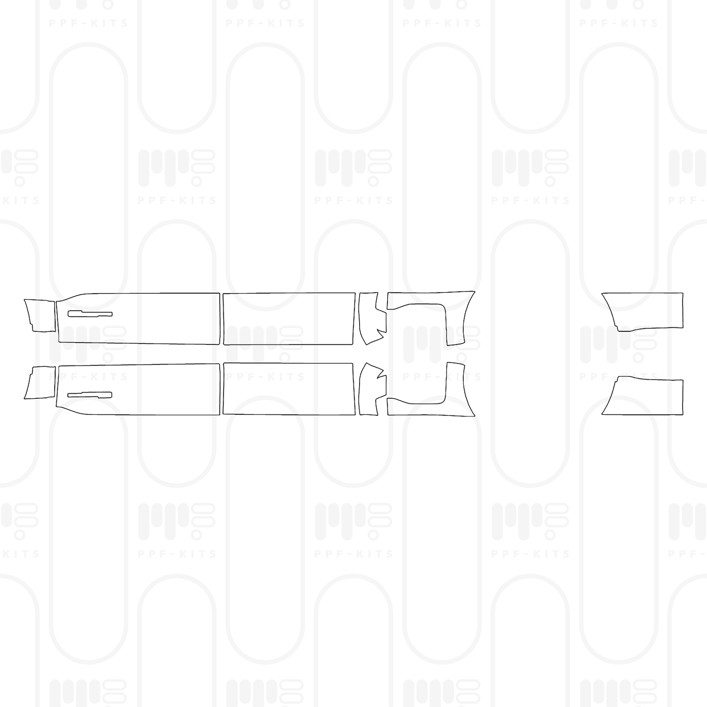 Pre-Cut PPF Ford Super Duty F-350 Crew Cab XLT 2025