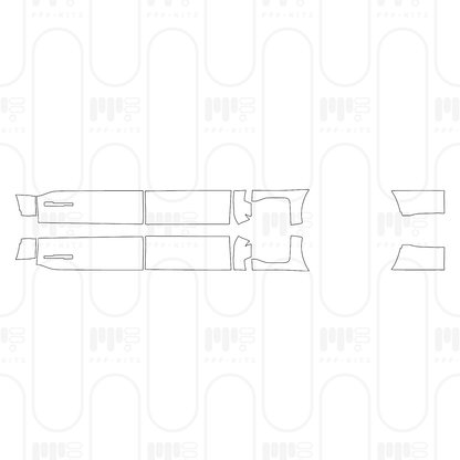 Pre-Cut PPF Ford Super Duty F-350 Crew Cab XLT 2025