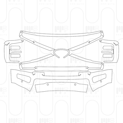 Pre-Cut PPF Ford Super Duty F-350 Crew Cab Limited 2025