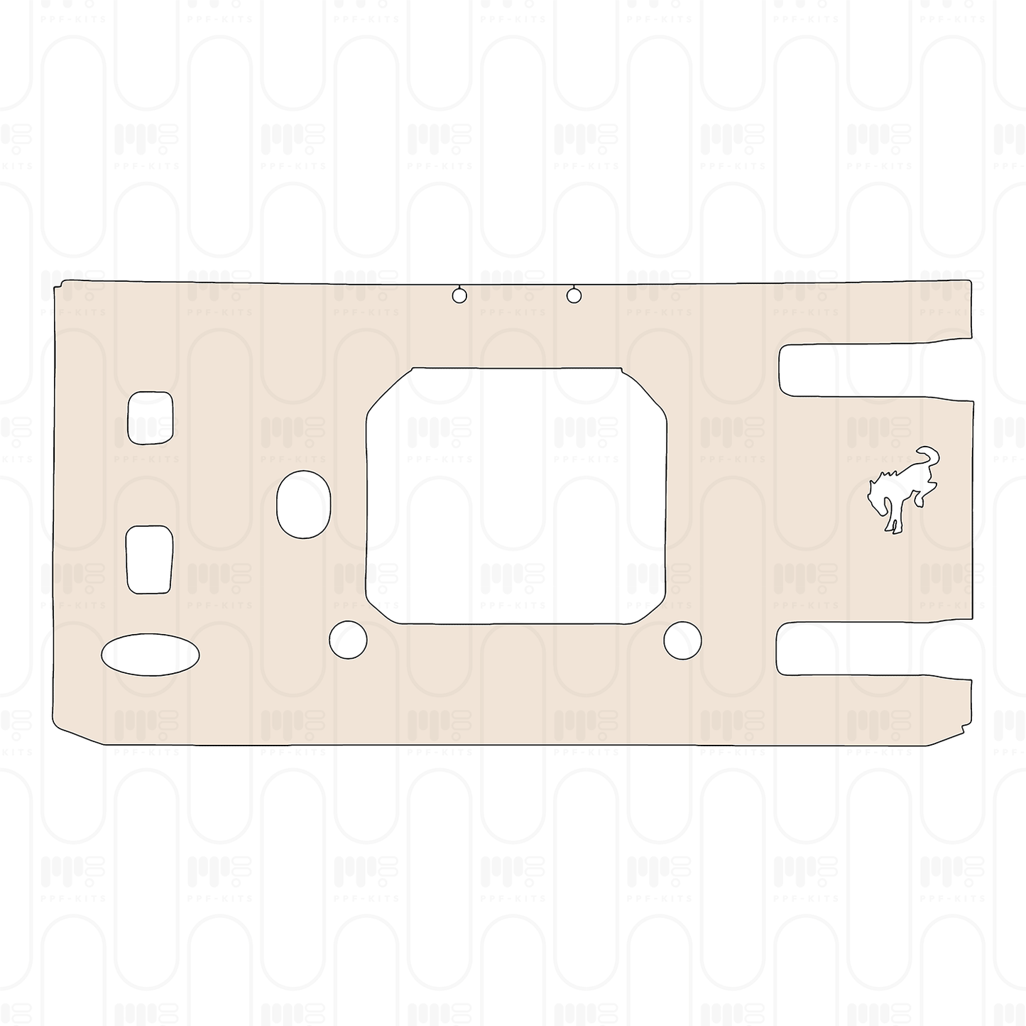 Pre-Cut PPF Ford Bronco 4 Door Big Bend 2025