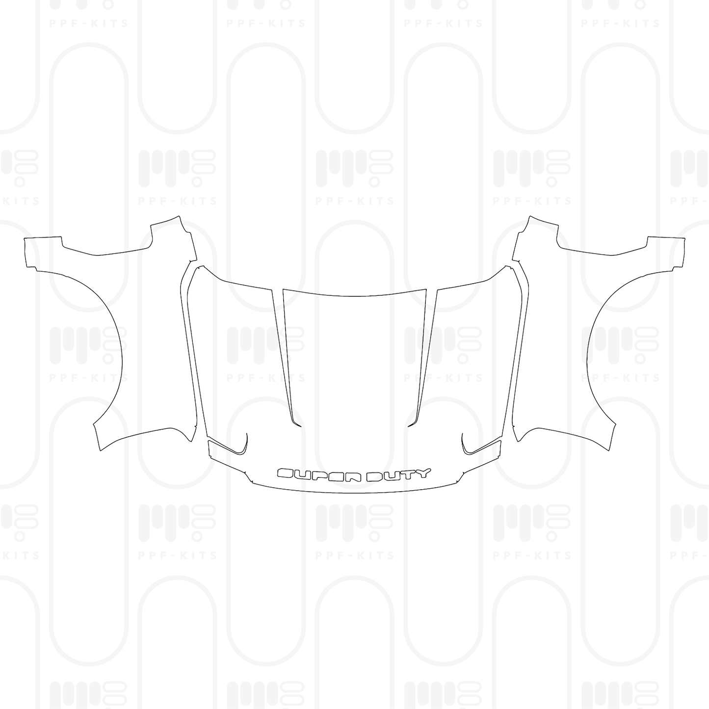 Pre-Cut PPF Ford Super Duty F-350 Crew Cab XLT 2025