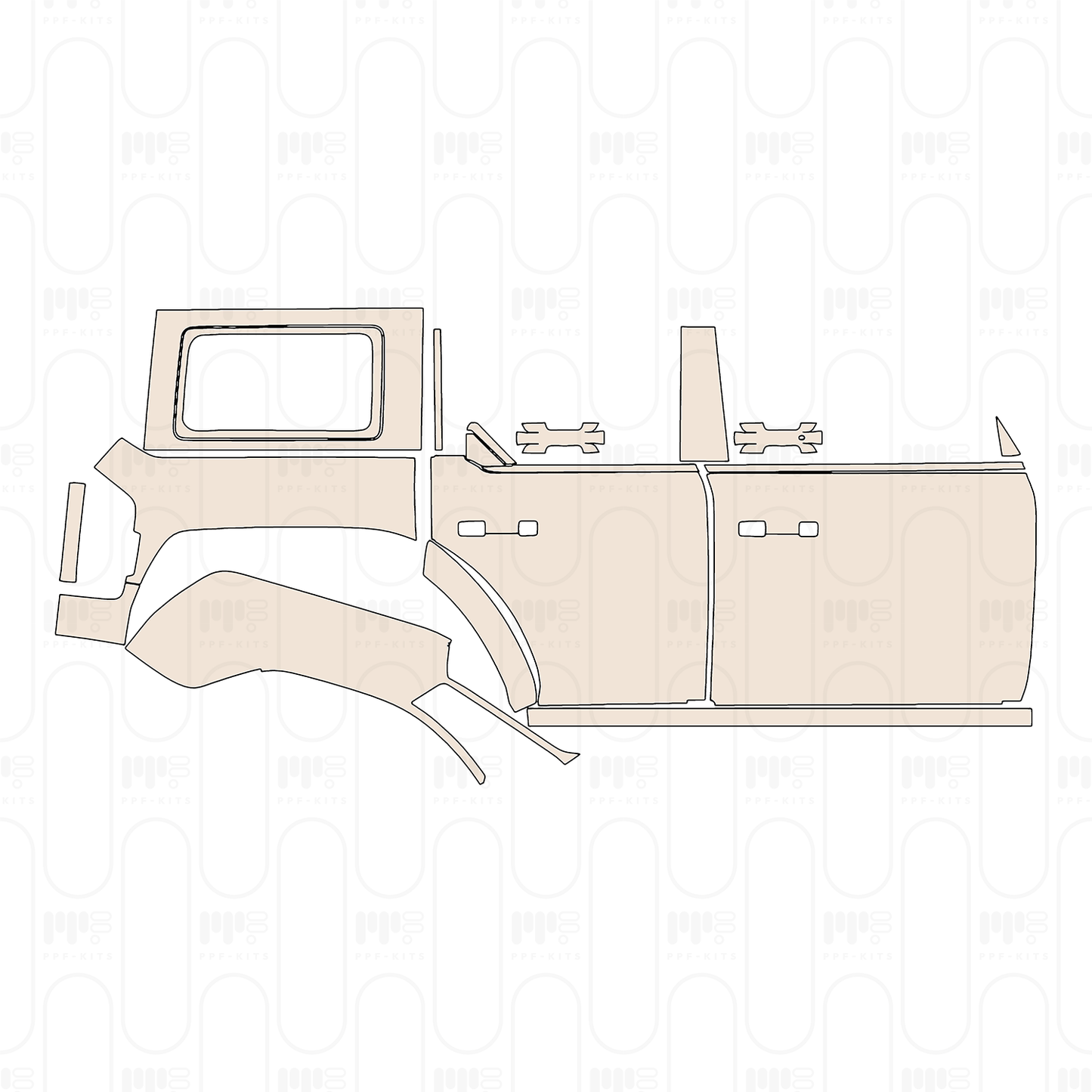 Pre-Cut PPF Ford Bronco 4 Door Raptor 2025