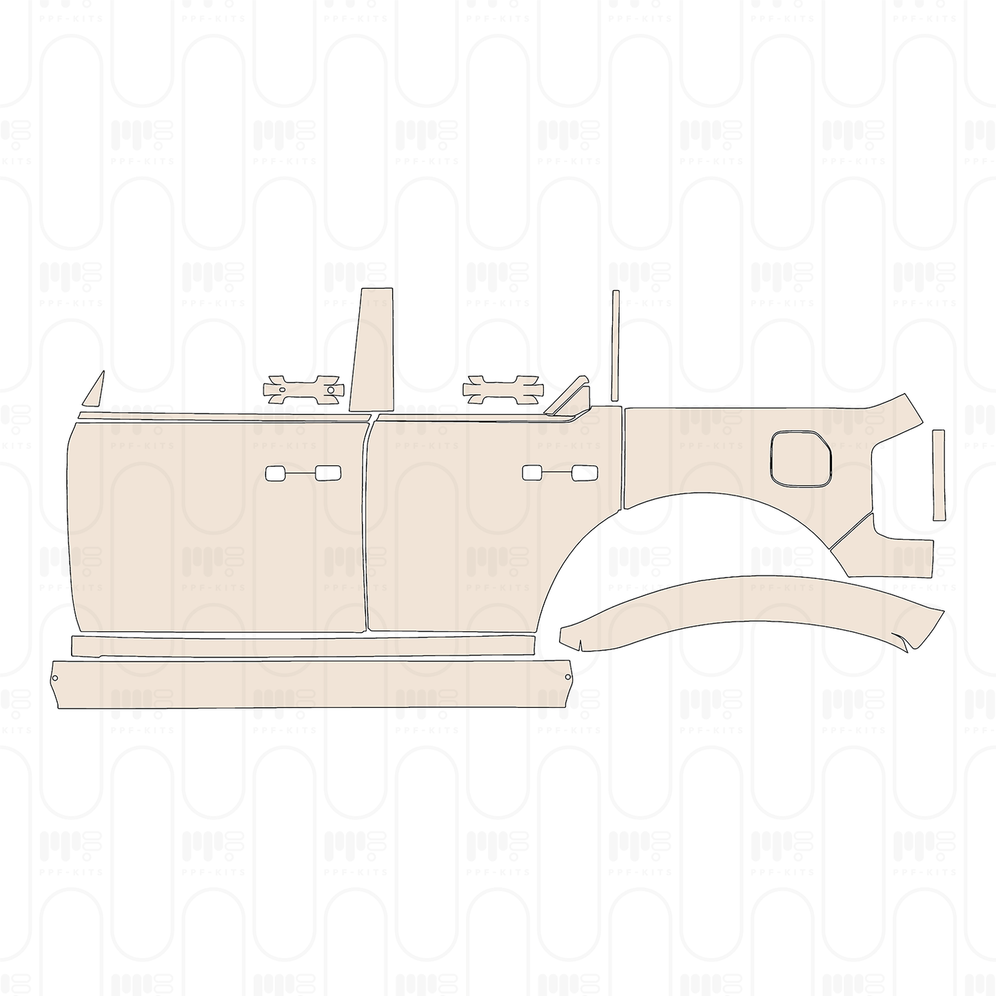 Pre-Cut PPF Ford Bronco 4 Door Badlands 2025