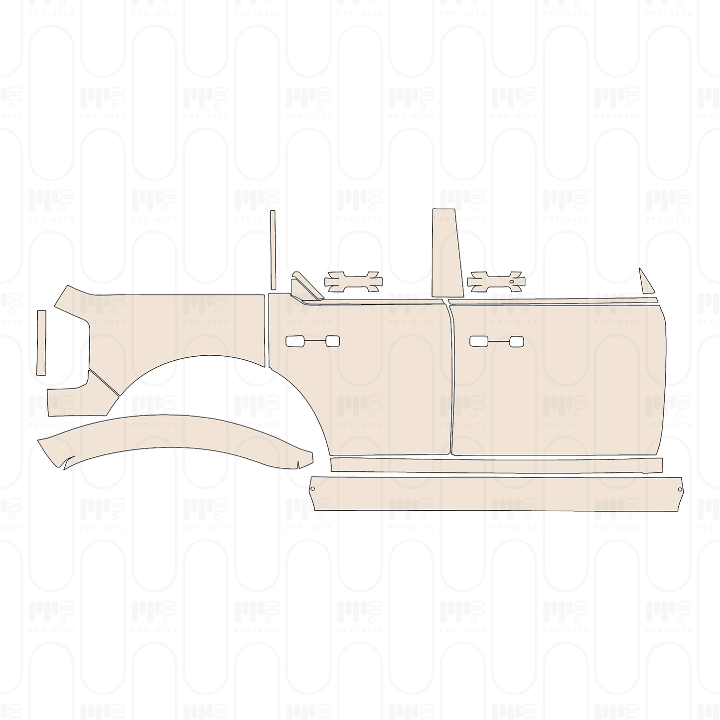 Pre-Cut PPF Ford Bronco 4 Door Badlands 2025