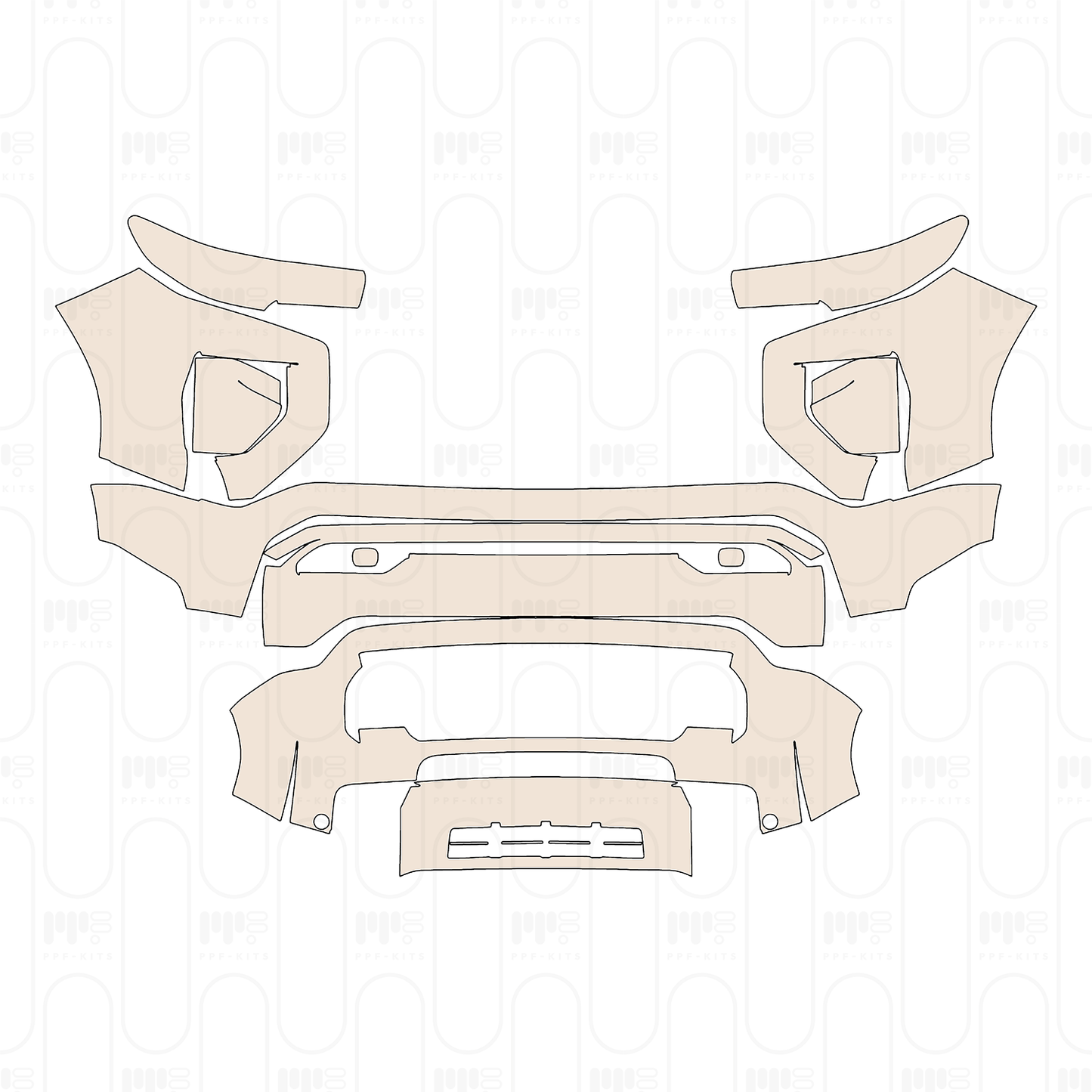 Pre-Cut PPF GMC Canyon AT4X 2026