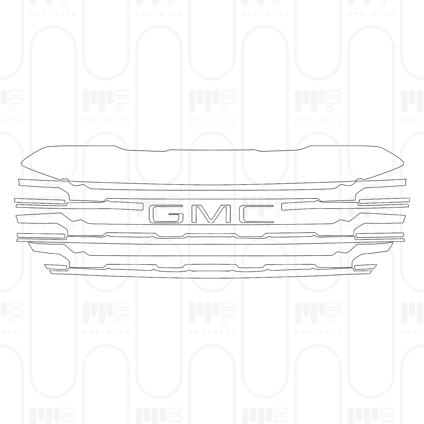 Pre-Cut PPF GMC Sierra 1500 Crew Cab ELEVATION 2025