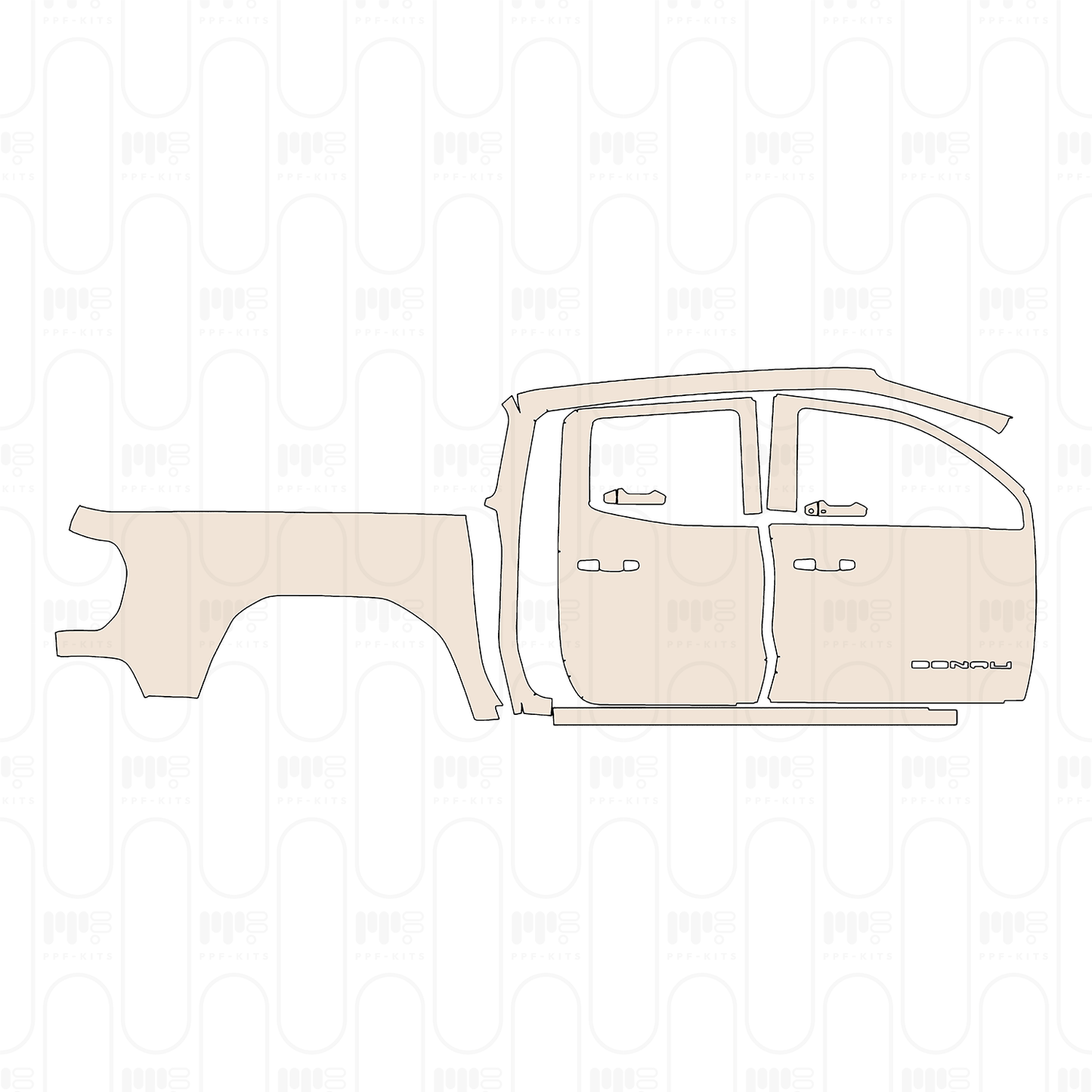 Pre-Cut PPF GMC Canyon Denali 2025